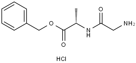 H-Gly-Ala-OBzl.HCl Struktur