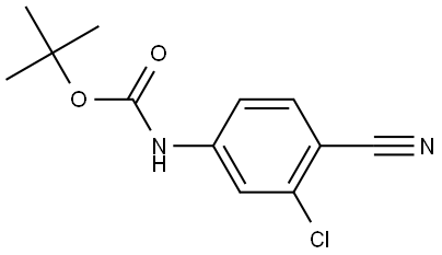 tert-Butyl (3-chloro-4-cyanophenyl)carbamate Struktur