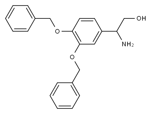 2-AMINO-2-[3,4-BIS(BENZYLOXY)PHENYL]ETHAN-1-OL Structure