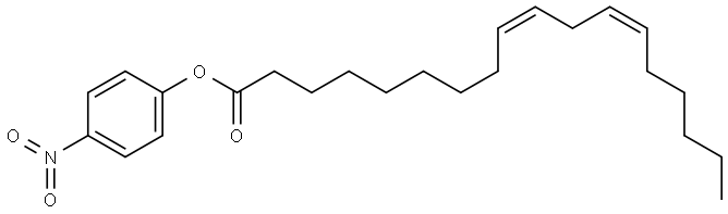 9,12-Octadecadienoic acid (9Z,12Z)-, 4-nitrophenyl ester Structure
