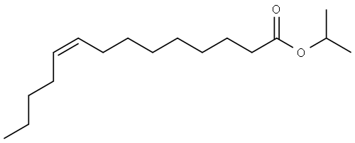 Isopropyl (Z)-tetradec-9-enoate Structure