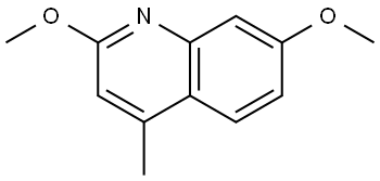 2,7-dimethoxy-4-methylquinoline Structure