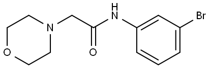 N-(3-bromophenyl)-2-morpholinoacetamide 结构式