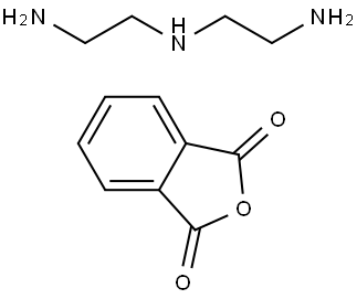 1,3-Isobenzofurandione, polymer with N-(2-aminoethyl)-1,2-ethanediamine Struktur