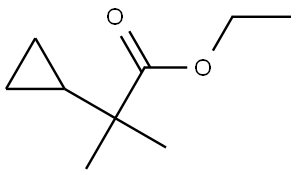 Cyclopropaneacetic acid, α,α-dimethyl-, ethyl ester Structure