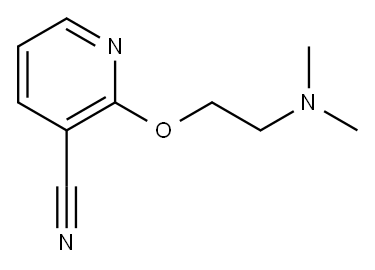 2-(2-(dimethylamino)ethoxy)nicotinonitrile,71677-49-1,结构式