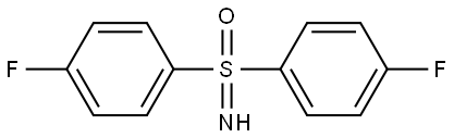 Sulfoximine, S,S-bis(4-fluorophenyl)- Structure