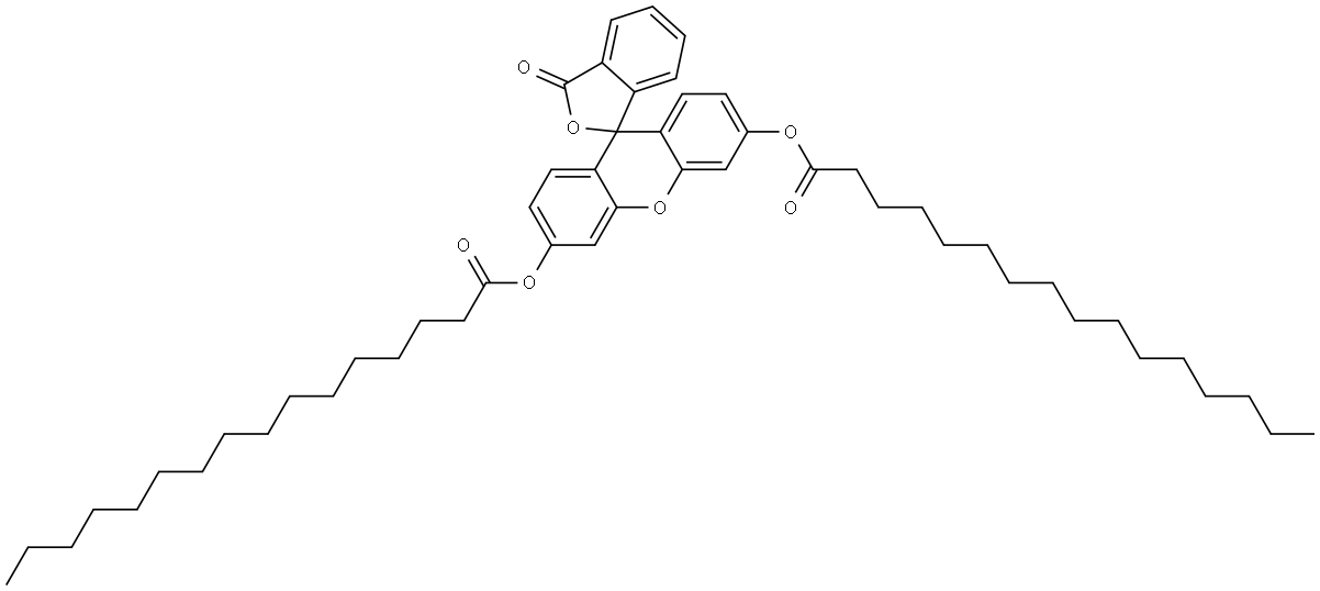 Fluorescein dipalmitate Struktur