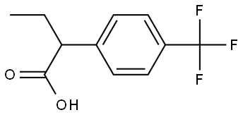 2-(4-(trifluoromethyl)phenyl)butanoic acid,73853-92-6,结构式