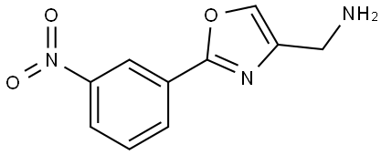 2-(3-NITRO-PHENYL)-OXAZOL-4-YL-METHYLAMINE Structure