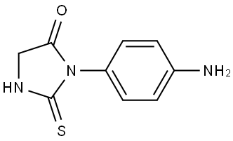 3-(4-aminophenyl)-2-thioxoimidazolidin-4-one Structure
