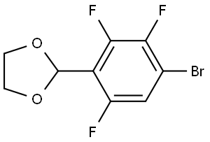2-(4-Bromo-2,3,6-trifluorophenyl)-1,3-dioxolane Structure