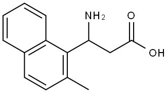 3-amino-3-(2-methylnaphthalen-1-yl)propanoic acid 结构式