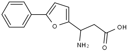3-AMINO-3-(5-PHENYLFURAN-2-YL)PROPANOIC ACID Struktur