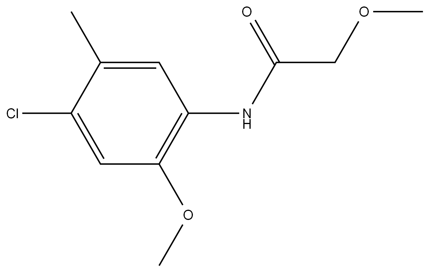 N-(4-Chloro-2-methoxy-5-methylphenyl)-2-methoxyacetamide Structure