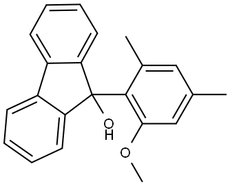 9-(2-Methoxy-4,6-dimethylphenyl)-9H-fluoren-9-ol 结构式