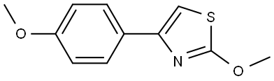 2-methoxy-4-(4-methoxyphenyl)thiazole,79307-59-8,结构式