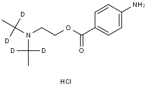 Procaine hydrochloride salt Structure