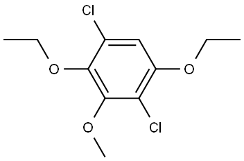 1,4-Dichloro-2,5-diethoxy-3-methoxybenzene,810671-02-4,结构式