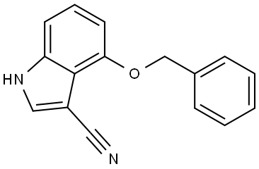 4-(benzyloxy)-1H-indole-3-carbonitrile Structure