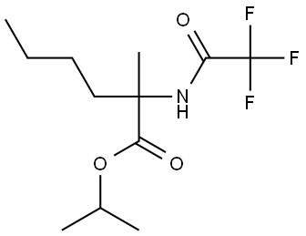 异丙基 2-甲基-2-(2,2,2-三氟乙酰胺基)己酸酯, 82267-55-8, 结构式