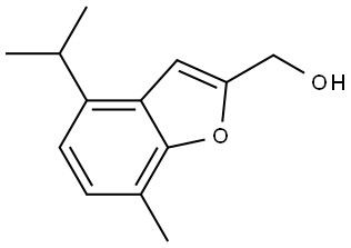 4-isopropyl-7-methylbenzofuran-2-methanol Structure