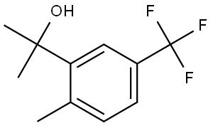 α,α,2-Trimethyl-5-(trifluoromethyl)benzenemethanol,83208-08-6,结构式