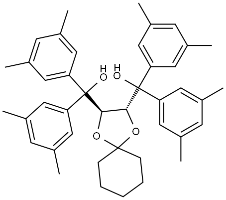 2R,3R)-α2,α2,α3,α3-Tetrakis(3,5-dimethylphenyl)-1,4-dioxaspiro[4.5]decane-2,3-dimethanol Structure