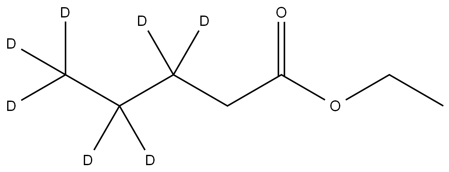 Pentanoic-3,3,4,4,5,5,5-d7 acid, ethyl ester,84213-32-1,结构式
