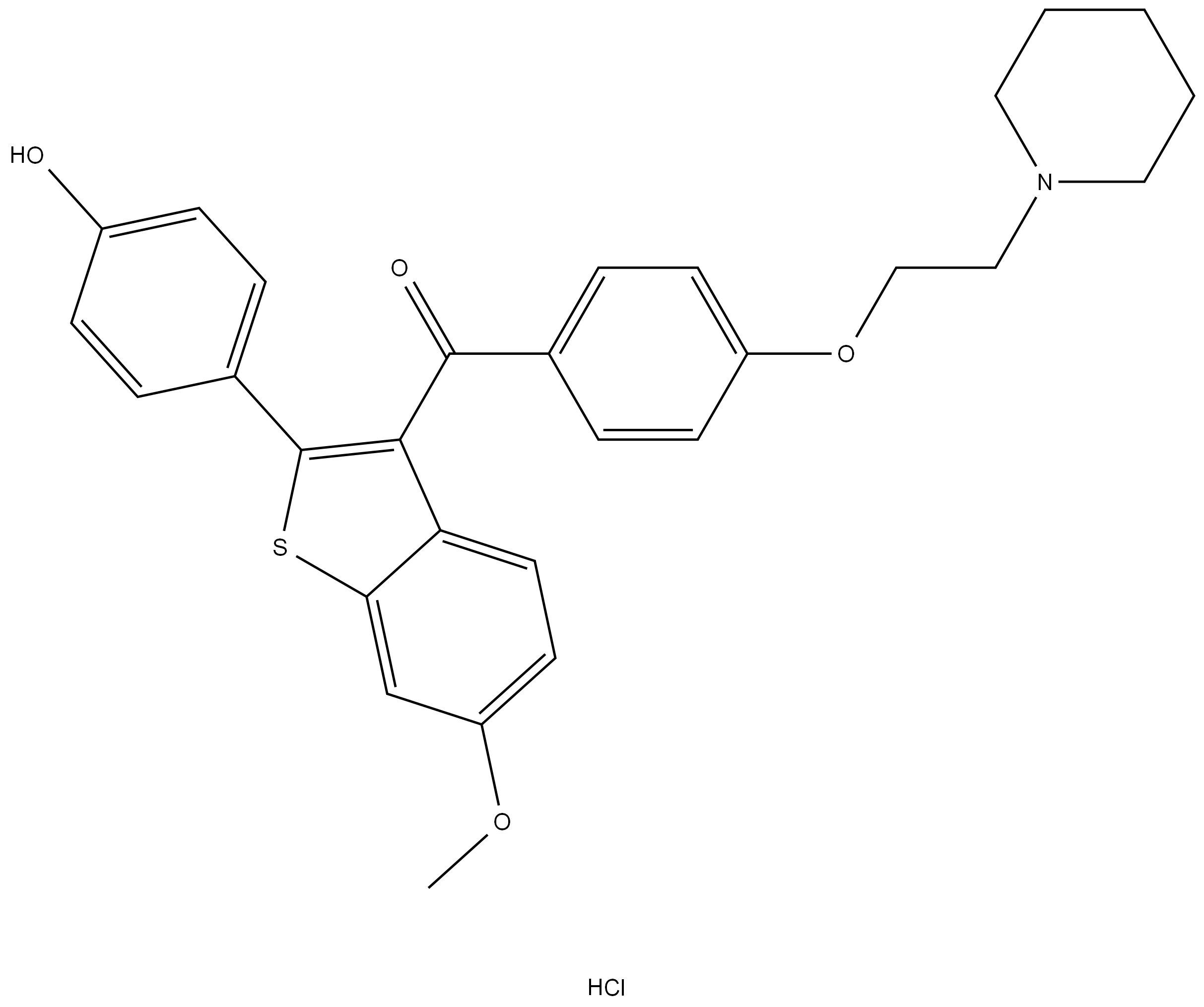 Raloxifene impurity 1 Structure