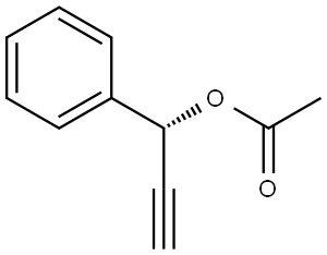 Benzenemethanol, α-ethynyl-, 1-acetate, (αR)-