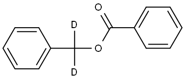 Benzenemethan-d2-ol, benzoate Struktur