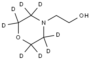 2-(morpholino-d8)ethan-1-ol Struktur
