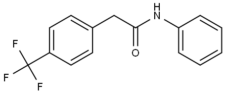 N-Phenyl-4-(trifluoromethyl)benzeneacetamide 结构式