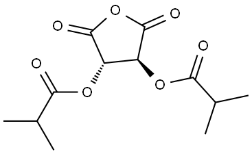(3S,4S)-2,5-dioxo-3,4-diisobutyroyloxy-3,4-dihydrofuran Struktur