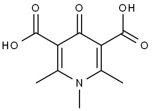 3,5-Pyridinedicarboxylic acid, 1,4-dihydro-1,2,6-trimethyl-4-oxo- Struktur