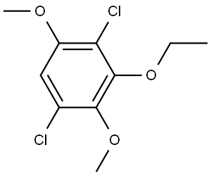 1,4-Dichloro-3-ethoxy-2,5-dimethoxybenzene 结构式