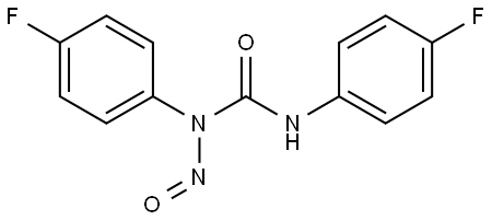 1,3-bis(4-fluorophenyl)-1-nitrosourea Structure