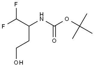 tert-Butyl (1,1-difluoro-4-hydroxybutan-2-yl)carbamate Struktur