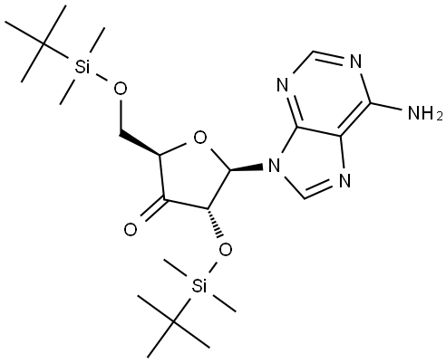 Adenosine, 3'-deoxy-2',5'-bis-O-[(1,1-dimethylethyl)dimethylsilyl]-3'-oxo-