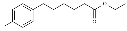 Benzenehexanoic acid, 4-iodo-, ethyl ester Structure
