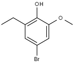 4-Bromo-2-ethyl-6-methoxyphenol Structure