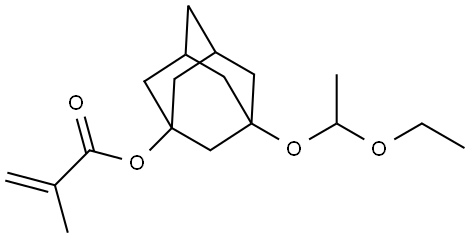 2-Methacrylate 3-(1-ethoxy-ethoxy)-adamantan-1-yl ester Struktur