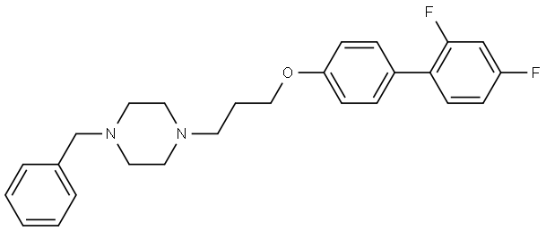 883807-41-8 1-BENZYL-4-(3-((2',4'-DIFLUORO(1,1'-BIPHENYL)-4-YL)OXY)PROPYL)PIPERAZINE
