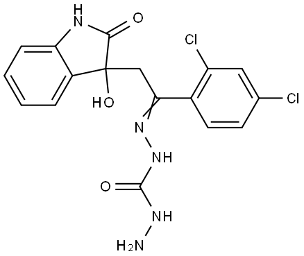 N''-[(Z)-1-(2,4-DICHLOROPHENYL)-2-(3-HYDROXY-2-OXO-2,3-DIHYDRO-1H-INDOL-3-YL)ETHYLIDENE]CARBONOHYDRAZIDE|