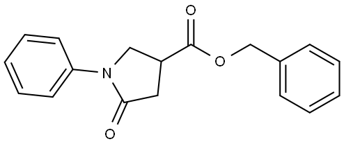 benzyl 5-oxo-1-phenylpyrrolidine-3-carboxylate Struktur