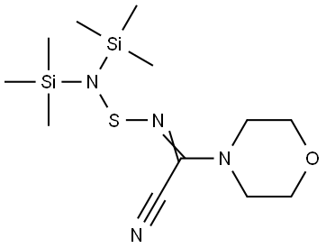 Sulfur diamide, N'-(cyano-4-morpholinylmethylene)-N,N-bis(trimethylsilyl)-