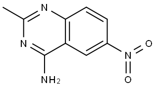 2-methyl-6-nitroquinazolin-4-amine 结构式