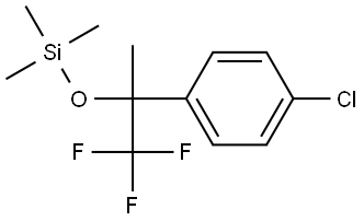 1-(4-chloro-phenyl)-2,2,2-trifluoro-1-methyl-ethoxy]-trimethylsilane,911298-04-9,结构式