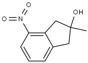 2-methyl-4-nitro-1,3-dihydroinden-2-ol Structure